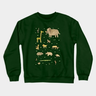 African Animals Crewneck Sweatshirt